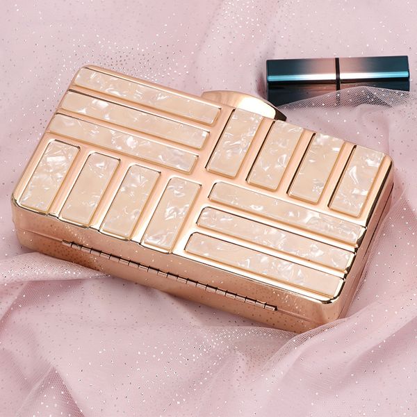 

designer hobo purses clutch acrylic evening bag simple chain crossbody bag bridal dress evening dress banquet women bag m180373