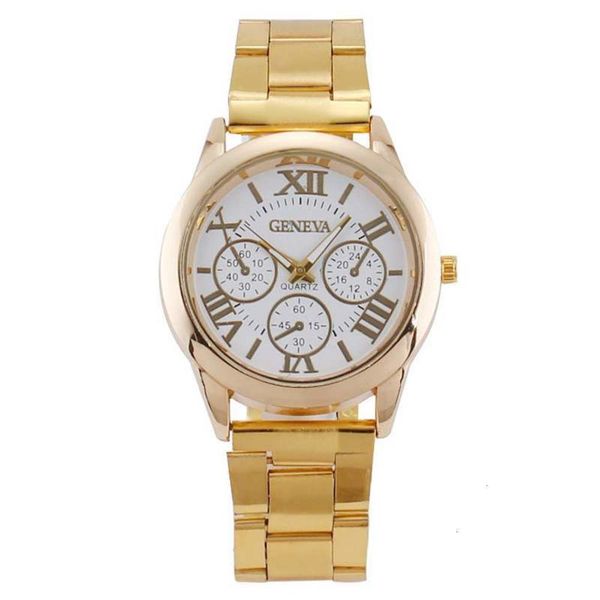 

men's men's fashion watch roman stripe watch quartz watch, Slivery;brown