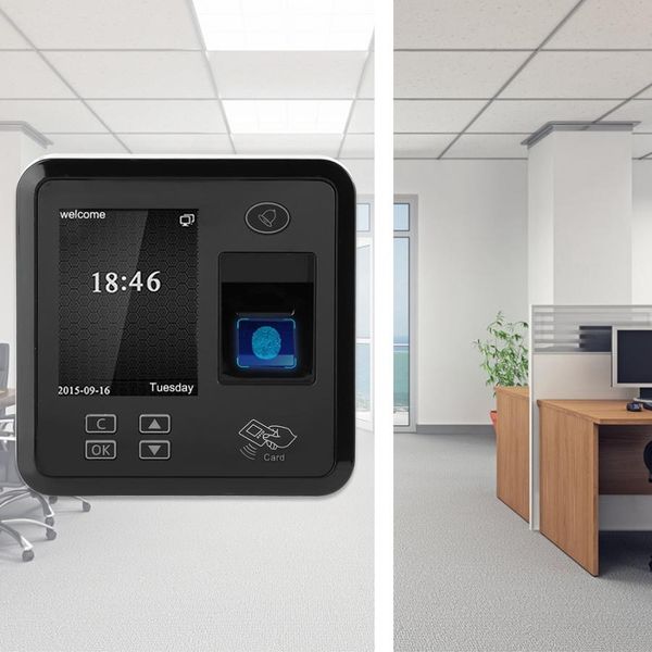 

TCP IP 2.4in TFT 125KHZ Fingerprint RFID Card Time Attendance Machine Door Access Control System for employee