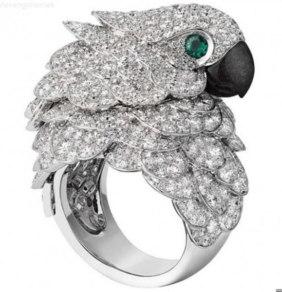 

pairs/lots fashion crystal diamond owl women's up-market 2 ring size 6 7 8 9 10, Golden;silver