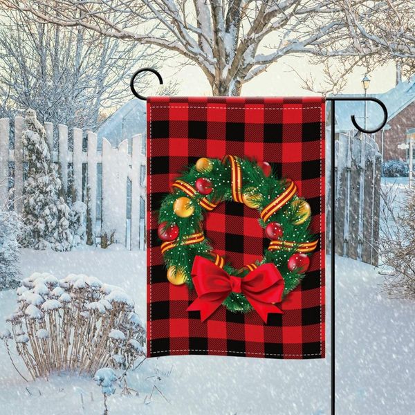 

double sides garden flags series flax banner party single-sided printing outdoor decoration flag christmas yard