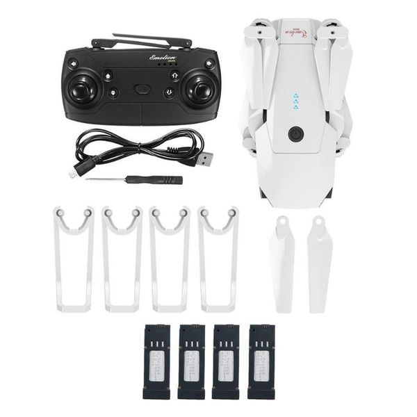 

for dj-1 2.4ghz wifi fpv foldable rc drone with wide angle 2.0mp hd camera altitude hold headless mode aircraft with 4 battery