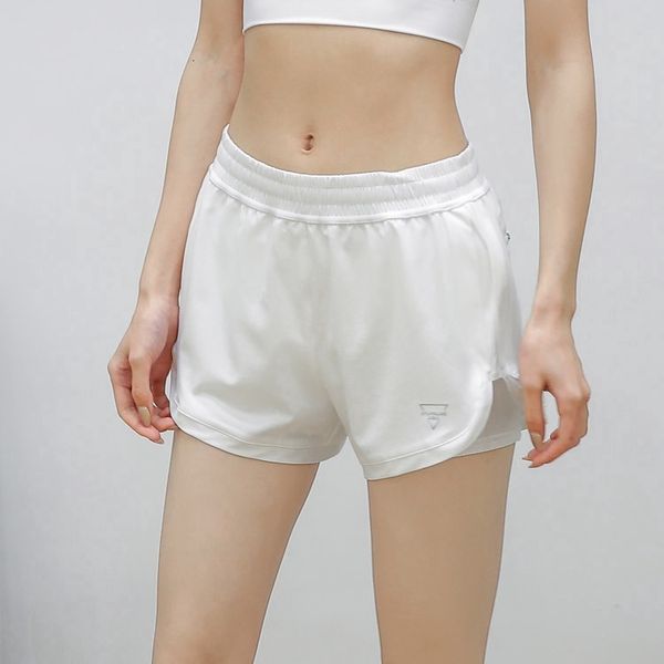 

shorts women's light proof running in leisure gym sports yoga short, White;black
