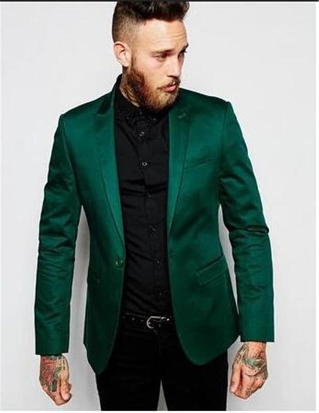 

green 2 piece men's blazer suit for wedding slim fit business office groom party jacket costumes men suit with pants1, White;black