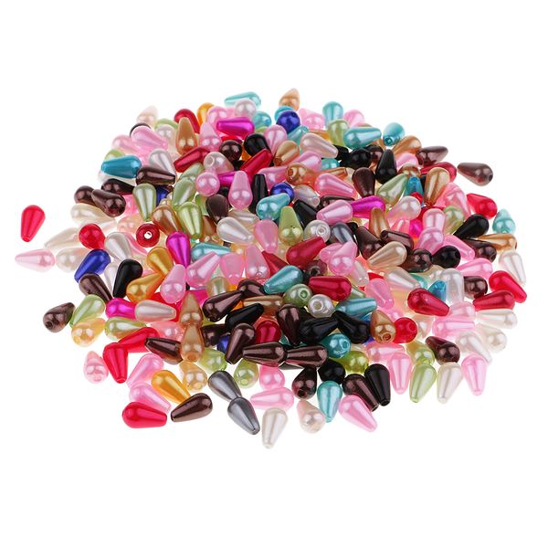 

300 pieces drop shape plastic beads color artificial beads diy crafts accessories