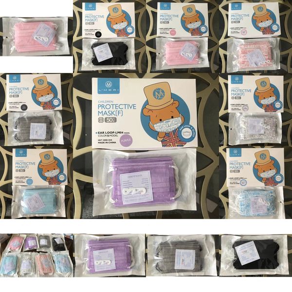 

ear-loop children face layer 3 mouth masks cover 3-ply non-woven disposable dust child mask soft breathable 220 2 nwjyp