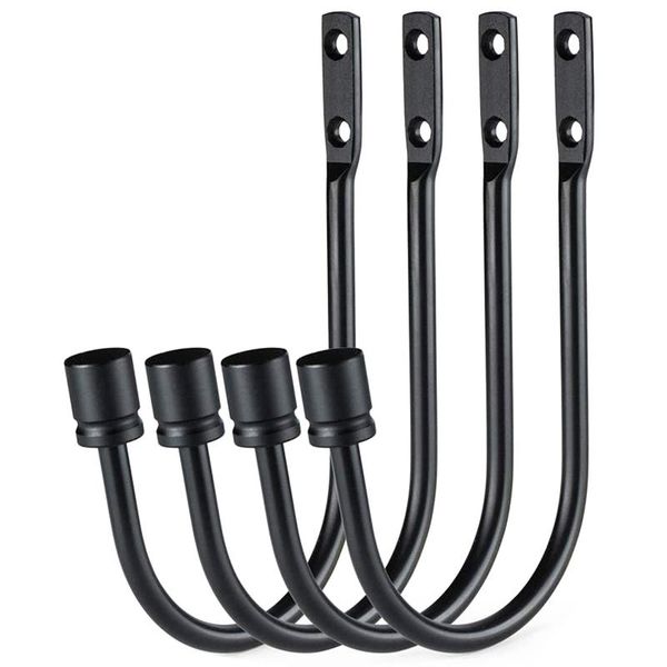 

curtain holdbacks, 4pcs u shaped hook wall mounted tel curtain tieback hook drapery tiebacks accessories