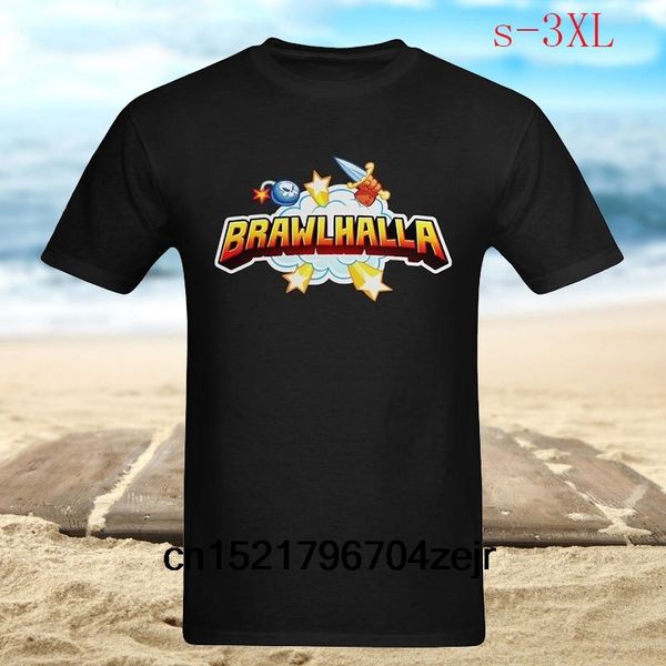 

men t shirt brawlhalla logo game art design crew neck fashion black t-shirt women sport hooded sweatshirt hoodie
