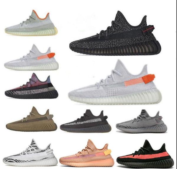 

2021 fashion kanye west men women running shoes zebra cinder tail light reflective israfil asriel linen mens trainers sneakers outdoors