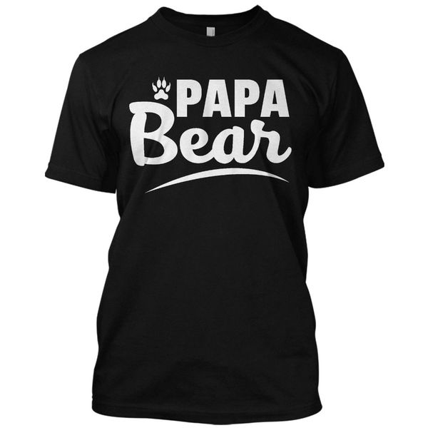 

fashion low price round neck men tees papa bear funny t shirt cute father's day gift graphic teeneon t shirts sport hooded sweatshirt h