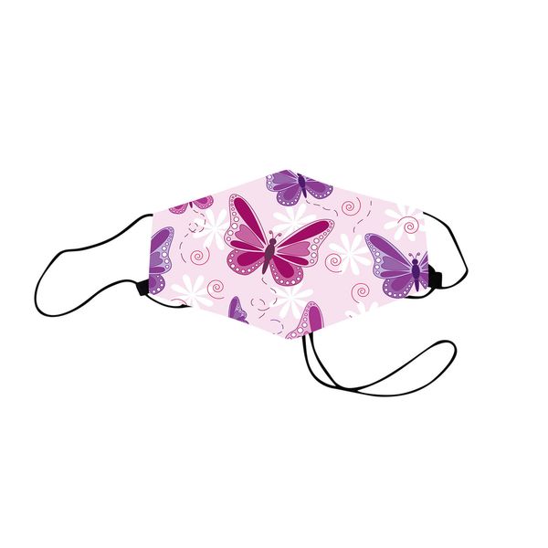 

butterfly print mouth with design funny face mask halloween cosplay mascarillas de colores