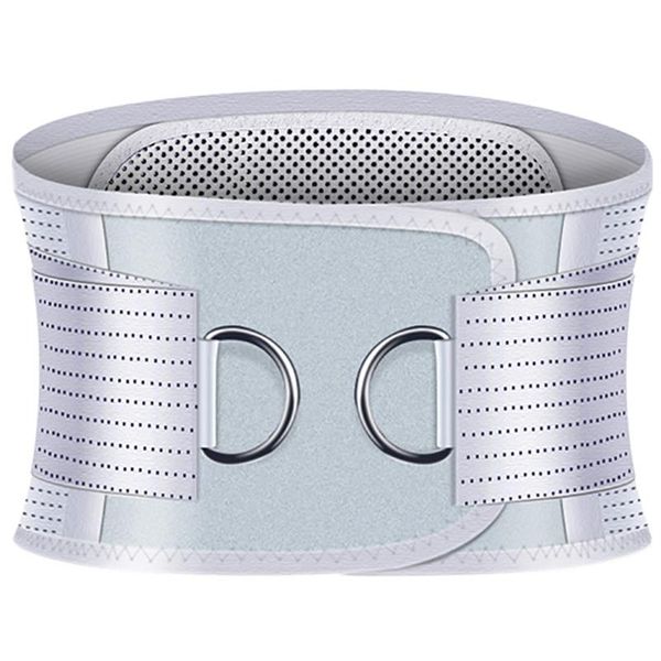 

self-heating back support belt for back posture and spinal decompression support, Black;gray