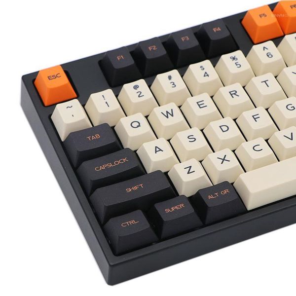 

keypro carbon cherry profile 126/172 keycap dye sublimated font for wired usb mechanical keyboard mx switch keycap1