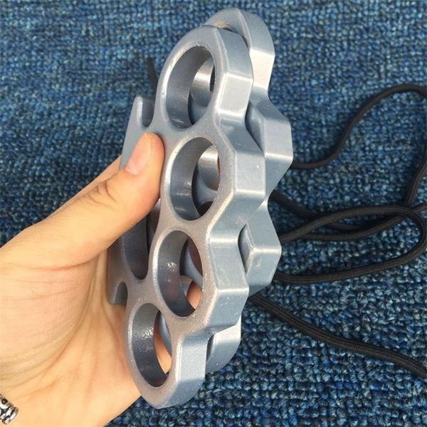 

new gilded thick 13mm steel brass knuckle duster color black plating silver hand tool clutch 574qd ww3186