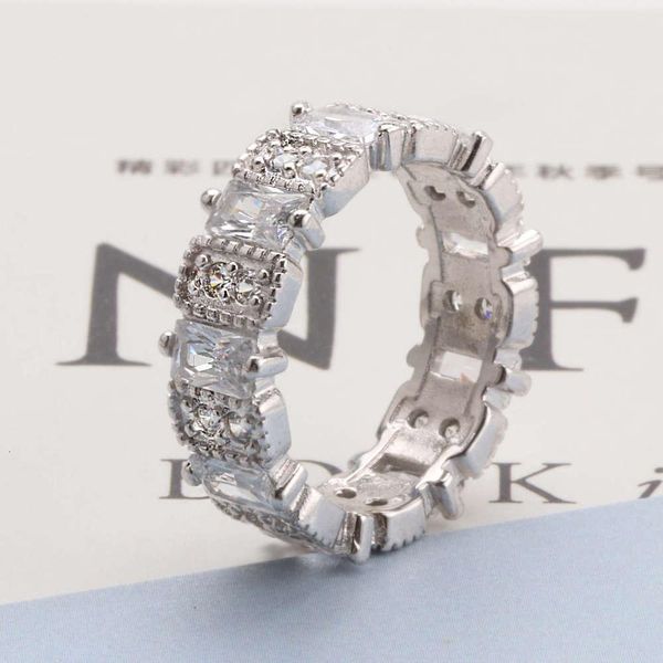 

luxurys designers fashion jz294 imitation women's ring fashion platinum magazine ring diamond ring gothic, Silver