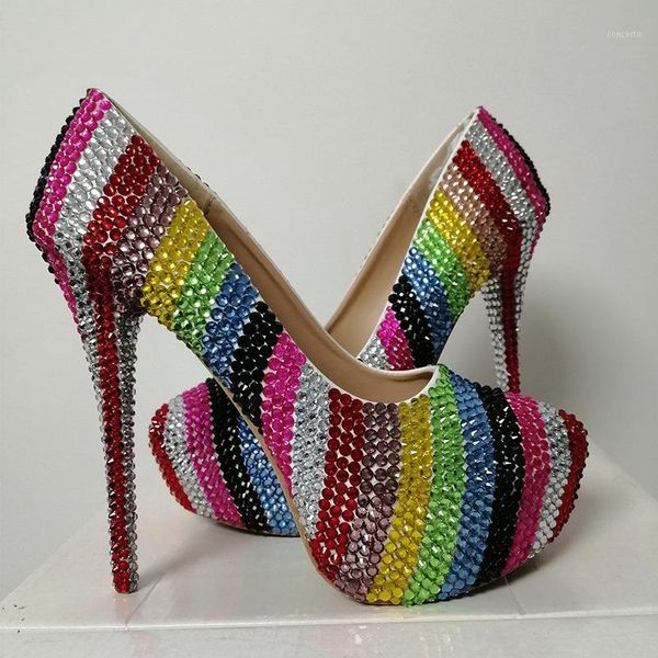 

women pumps thin high heels sequined cloth slip on 14cm round toe dress office & career party wedding women shoes 20201, Black