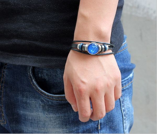 

12 wrap leather new twelve bracelet bracelets zodiac constellations vectors for