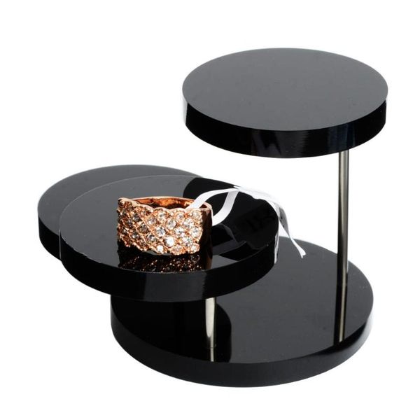 

new new de bijoux necklace pendant bracelet ring round table movable holder display stand 2-3" ,fashion jewelry stand, Pink;blue