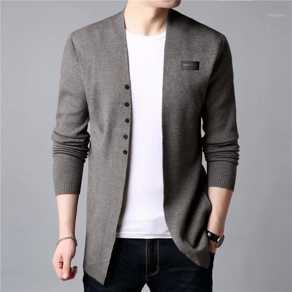 

2020 autumn cardigan men casual knitted cotton wool sweater men clothes winter new mens sweaters and cardigans coat1, White;black