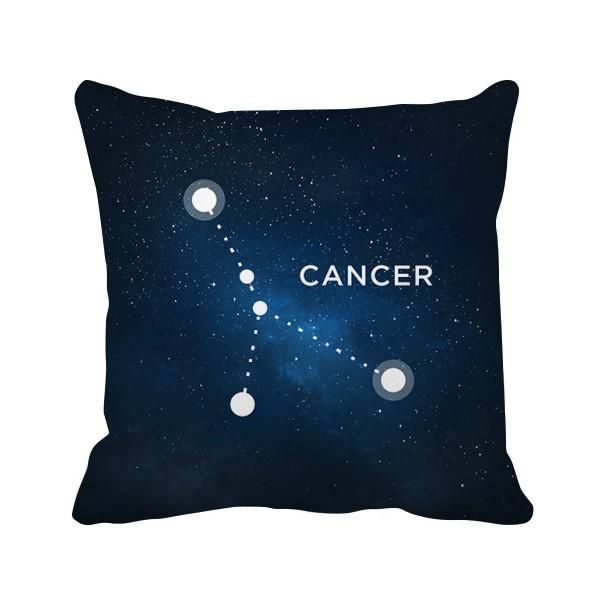 

pillow cancer constellation zodiac sign throw square cover