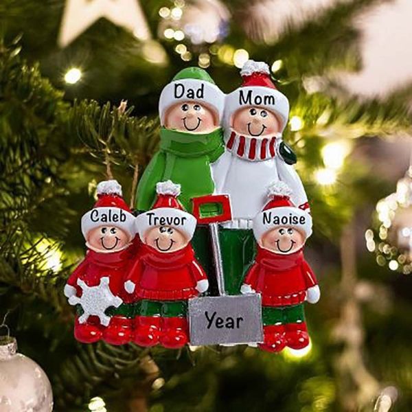 

2020 christmas ornament diy name xmas pendant 2020 blessing words mask snowman pendant xmas tree pendant t9i00648