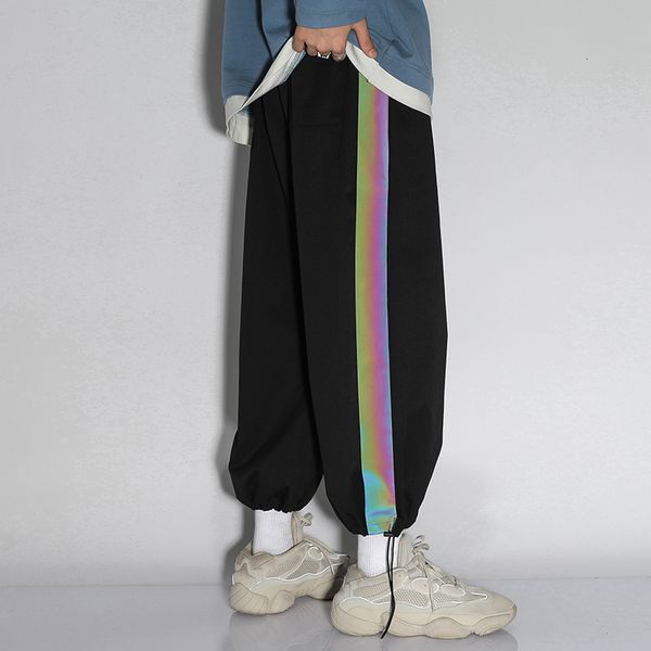 

2021 men's trousers new autumn colour skinny nine minutes pants youth clothes m3b2, Black