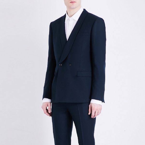 

2021 New S-6xl!! Men Suit Pajamas Double-breasted British Style Breasted Blazer AO60, White;black