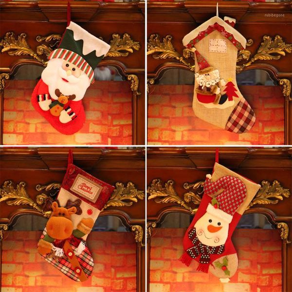 

christmas decorations socks tree pendant decoration mall family candy gift bag year bag1