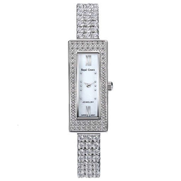 

roya krone s925 sterling sier women's diamond inlaid bracelet fashion waterproof quartz watc
