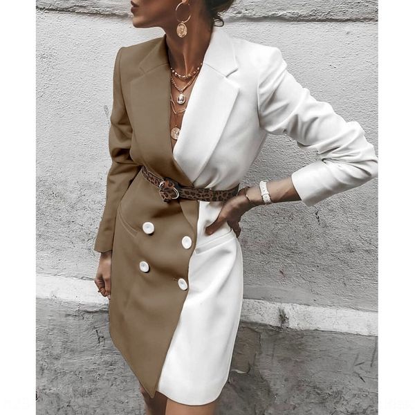 

8od9 casual womens sports designer womens suits sleeve color panelled long tracksuits jacket pencil pants 2pcs sets, White;black