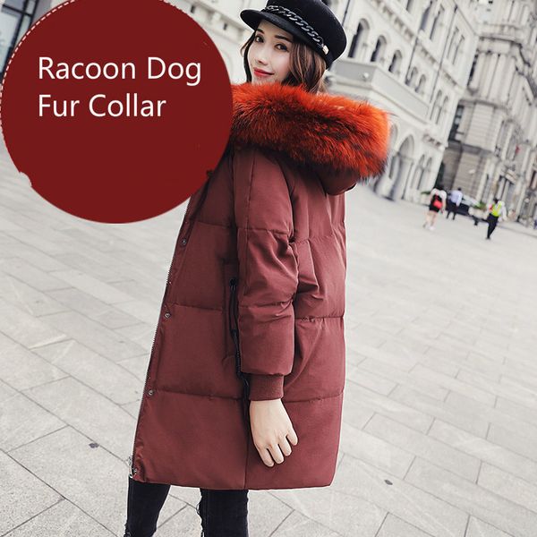 

2021 new great -skin new gray turtleneck duck down female long bloated winter jackets of korean women parka jacket mainly kj566 uvh9, Black