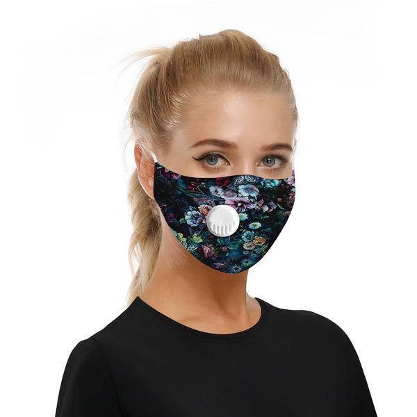 

factorywith face choose designer mix 20pcs reusable masks protective pm2.5 washable adjusable 5 filters valve mask