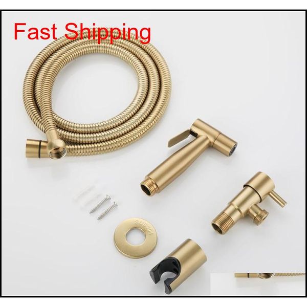 

antique brushed gold douche kit hand held bidet sprayer stainless steel toilet bidet faucet shattaf valve jet set show qylqct bdenet