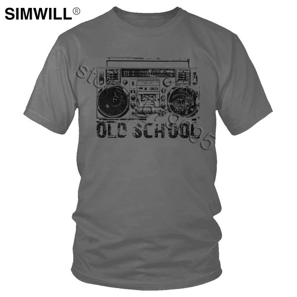 

sport vintage old school radio t shirt cool summer cotton tee men's short sleeves o neck 70s nostalgia t-shirt big and tall man