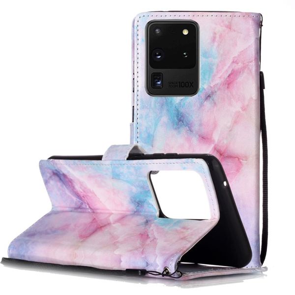 

for galaxy s20 ultra painted pattern horizontal flip leather case with holder card slots wallet