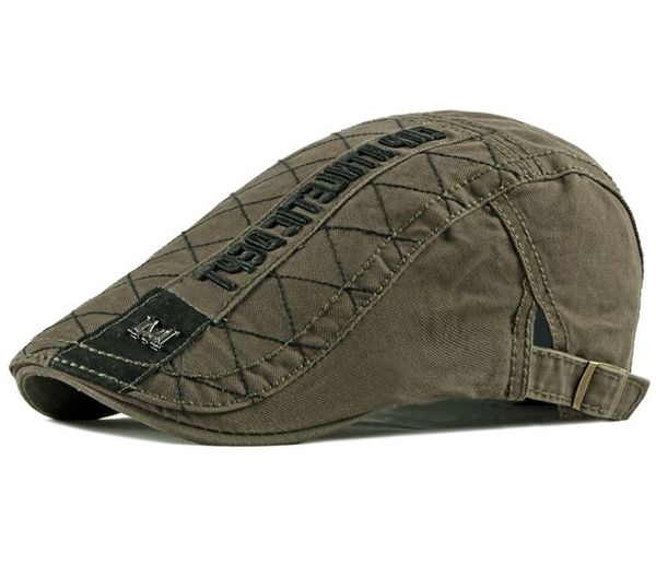 

berets ceqing045 men casual washed cotton trucker cap hat embroidery duck bill snapbacks boys caps casquette, Blue;gray
