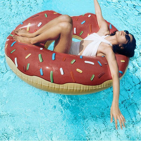 

swimming swim ring giant float donut summer water sport inflatable pool toy