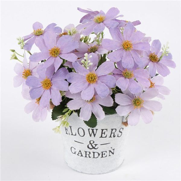 

5 forks 10 flowers artificial persian chrysanthemum flowers simulation daisy for wedding party home decoration1