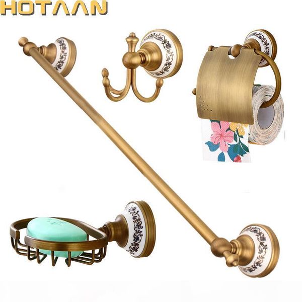

2017 free shippingsolid латунный аксессуары для ванной комнаты setrobe hookpaper holdertowel barsoap basketbathroom setsht 813200 b 2017 bby