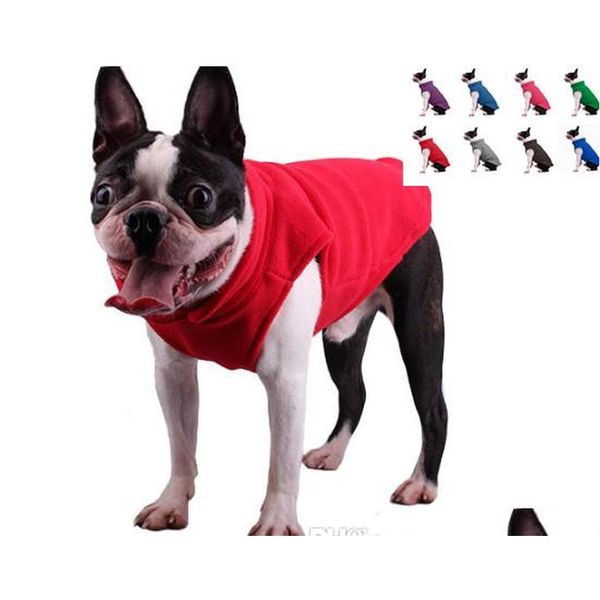 

shipping pet dog puppy cat soft comfort outdoor fleece warm winter coat clothing vest six colors nfdxk