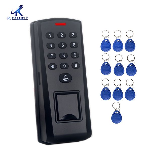 

Dustproof Fingerprint sensor Reader Door Access Control System Biometric Proximity finger Card Reader 125KHZ Wiegand 26 output