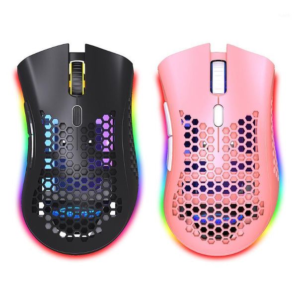 

d2 2.4ghz rgb wireless gaming mouse rechargeable lightweightÂ hollow pc mice1