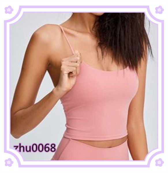 

yoga vest women's sport bra thin belt back yoga tank half sling underwear gym clothes camis, White;red