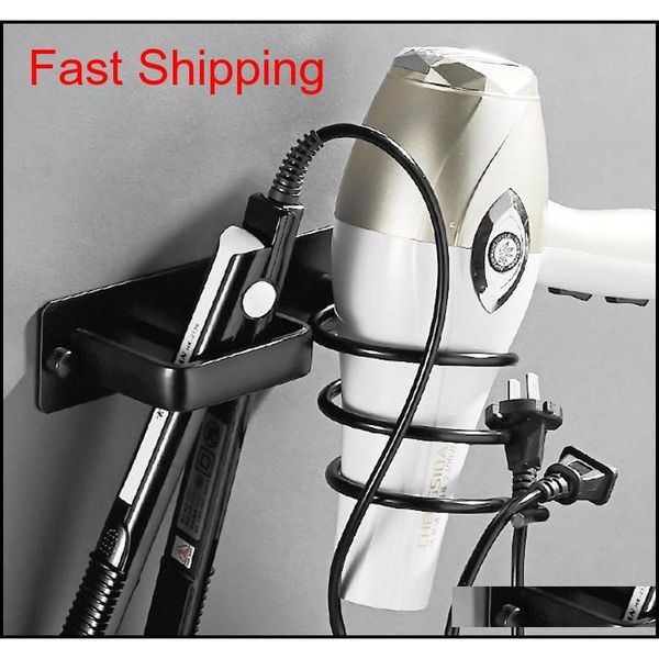 

aluminum hair dryer shelf bathroom straightener storage rack wall mounted hairdryer ho qyljap bdesports