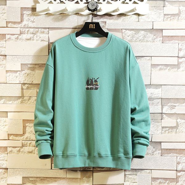 

2021 new brand clothing men hoodies funny cartoon bunny girl print sweatshirt tie-dye casual pullovers drop shipping ptfm, Black