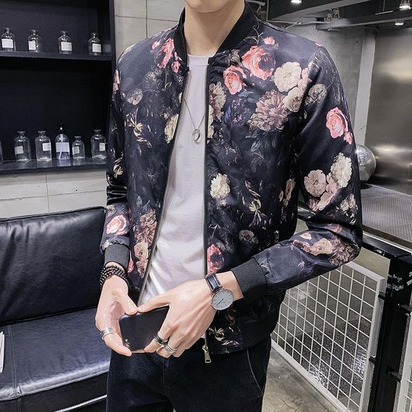 

men's jackets luxury men fashion 2021 long sleeve casual bomber jacket slim fit streetwear windbreaker coats, Black;brown