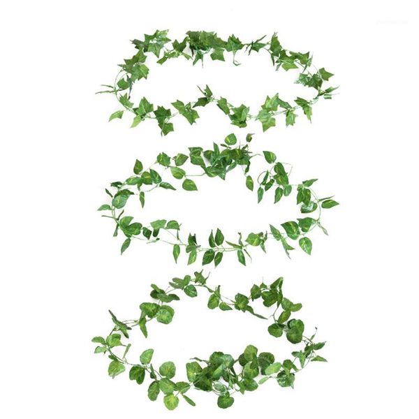 

decorative flowers & wreaths artificial ivy garden wedding beautiful fabric vine fashion room 2.5m leaves party garlands plastic1