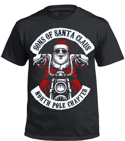 

sons of santa mens t-shirt funny biker decembeard fancy christmas gift xmas short-sleeved tee shirt sport hooded sweatshirt hoodie