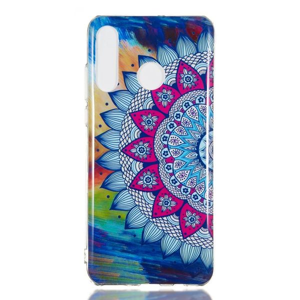 

colorful sun flower pattern noctilucent tpu soft case for huawei p30 lite