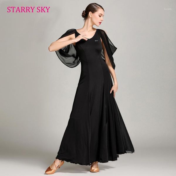 

ballroom dancing dresses waltz dresses for women ballroom dancing clothes foxtrot flamenco modern dance costumes floating yarn1, Black;red